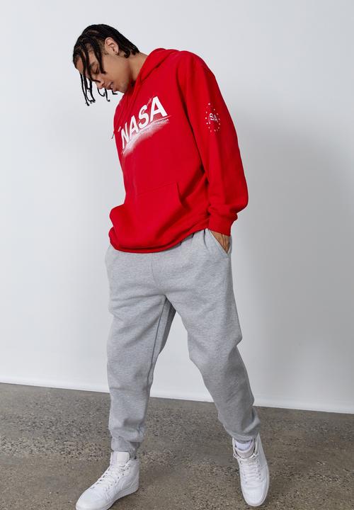 Factorie - Oversized nasa hoodie - red