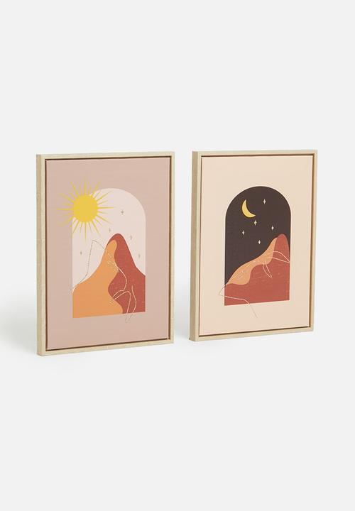 Sixth Floor - Sun moon boho art