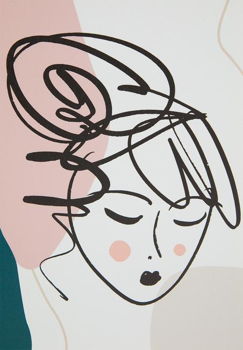 Sixth Floor - Abstract line wall art