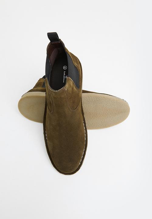 Lark & Crosse - Judd leather chelsea boot - khaki