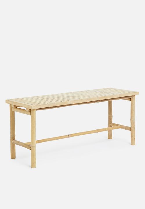 H&S - Bamboo bench - brown