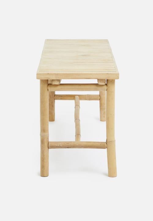 H&S - Bamboo bench - brown