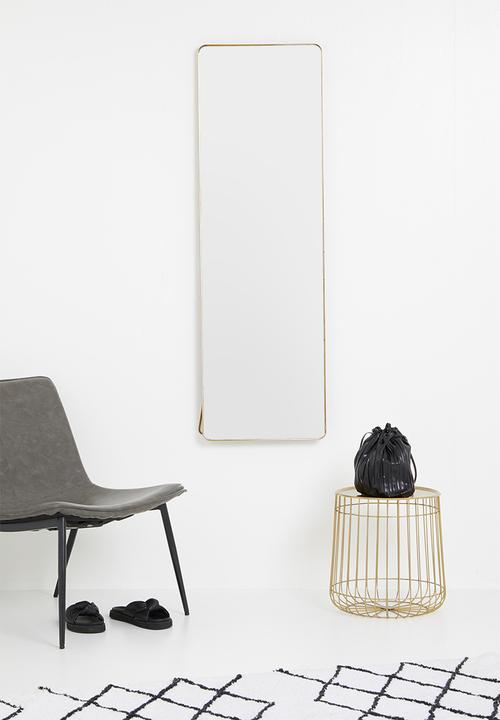 Sixth Floor - Gold standing mirror - gold