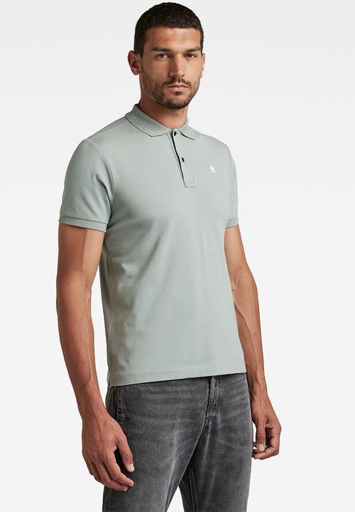 G-STAR - Dunda slim polo short sleeve - iceberg green