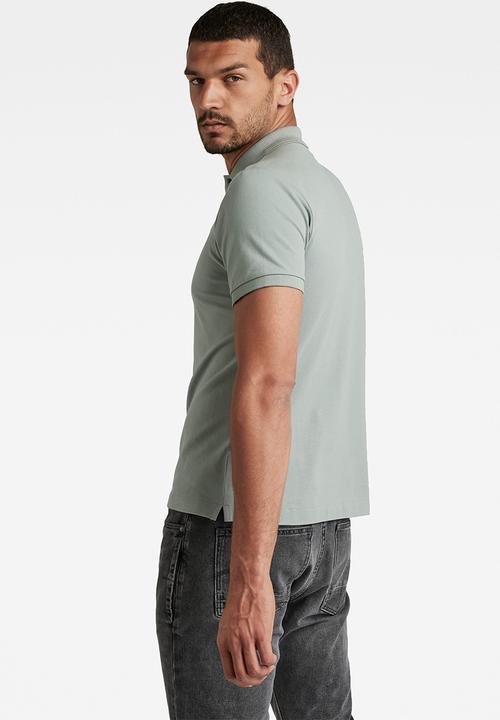 G-STAR - Dunda slim polo short sleeve - iceberg green