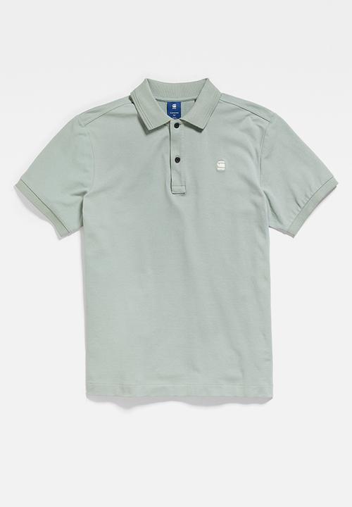 G-STAR - Dunda slim polo short sleeve - iceberg green
