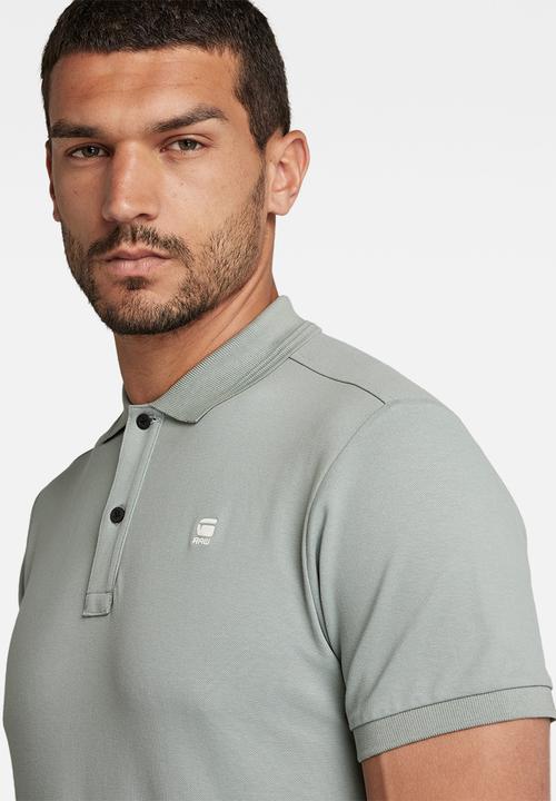 G-STAR - Dunda slim polo short sleeve - iceberg green