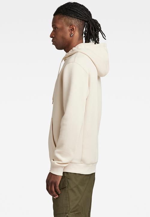 G-STAR - Premium core hooded sw long sleeve - dk talc