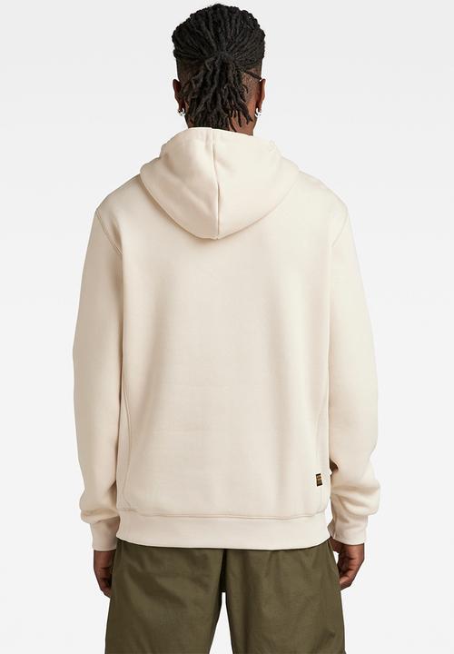 G-STAR - Premium core hooded sw long sleeve - dk talc