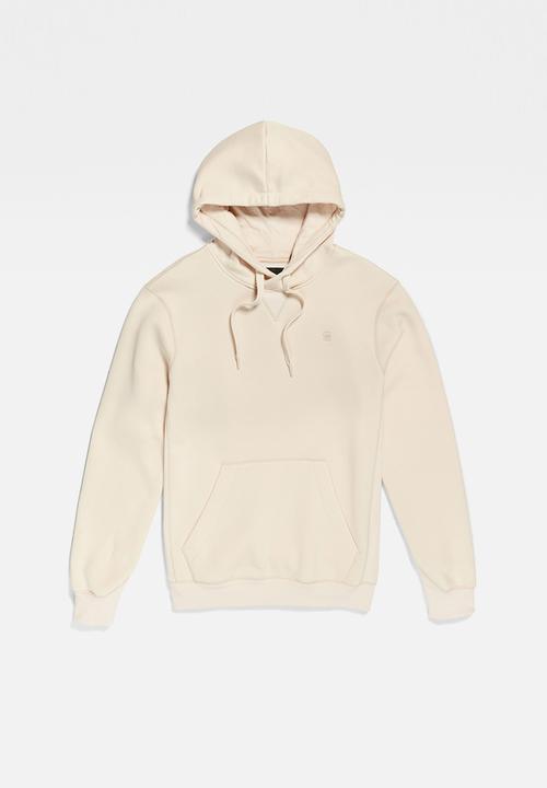 G-STAR - Premium core hooded sw long sleeve - dk talc