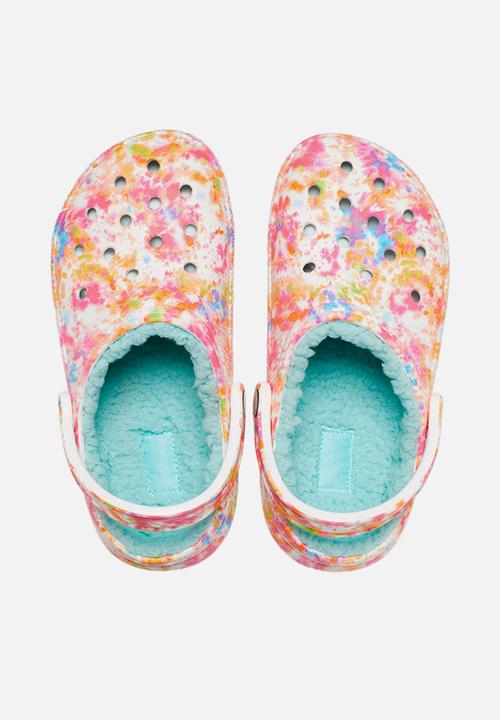 Crocs - Classic lined tie dye clog - orange zing 