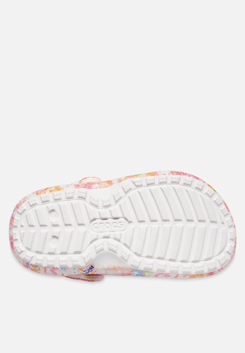 Crocs - Classic lined tie dye clog - orange zing 