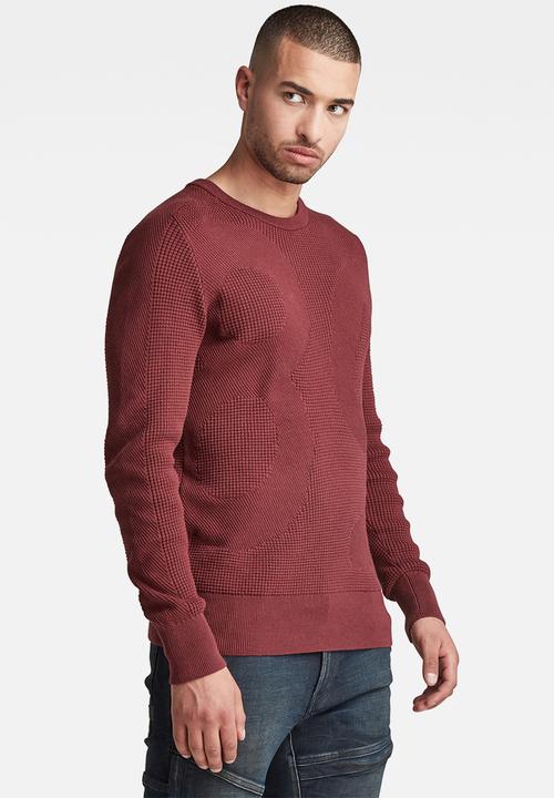 G-STAR - Logo structure r knit - paccio