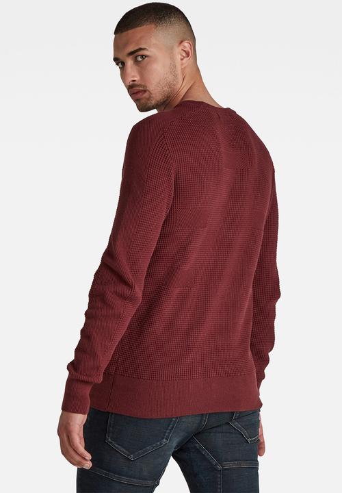 G-STAR - Logo structure r knit - paccio