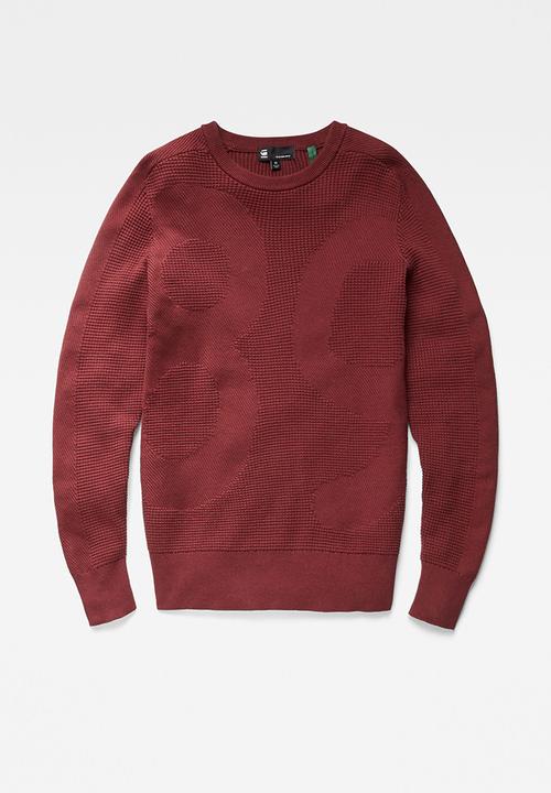G-STAR - Logo structure r knit - paccio