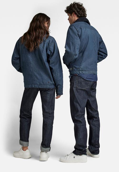 G-STAR - Flight combat sherpa jacket - worn in leaden