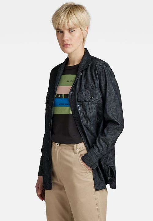 G-STAR - Officer bf shirt  - rinsed