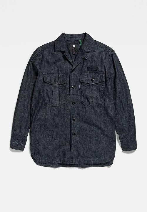G-STAR - Officer bf shirt  - rinsed