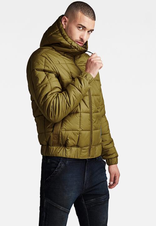 G-STAR - Meefic sqr quilted jacket - tobacco