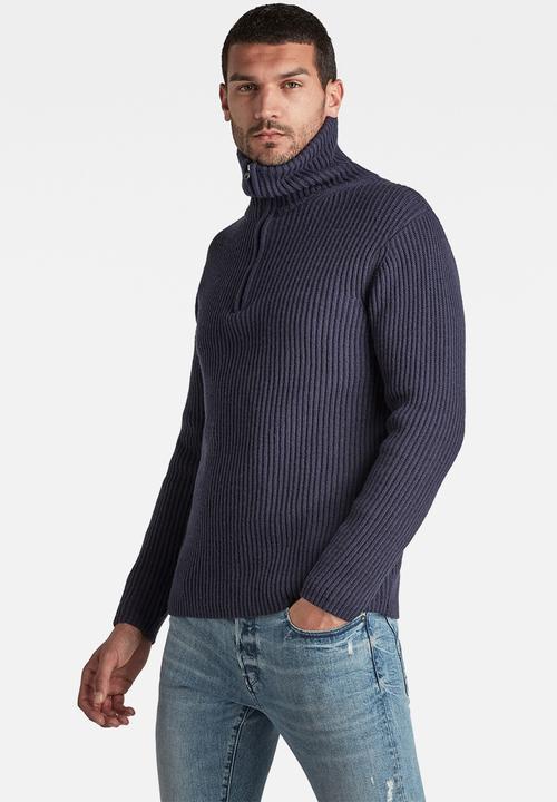 G-STAR - Chunky skipper knit - servant blue