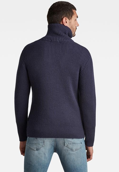G-STAR - Chunky skipper knit - servant blue