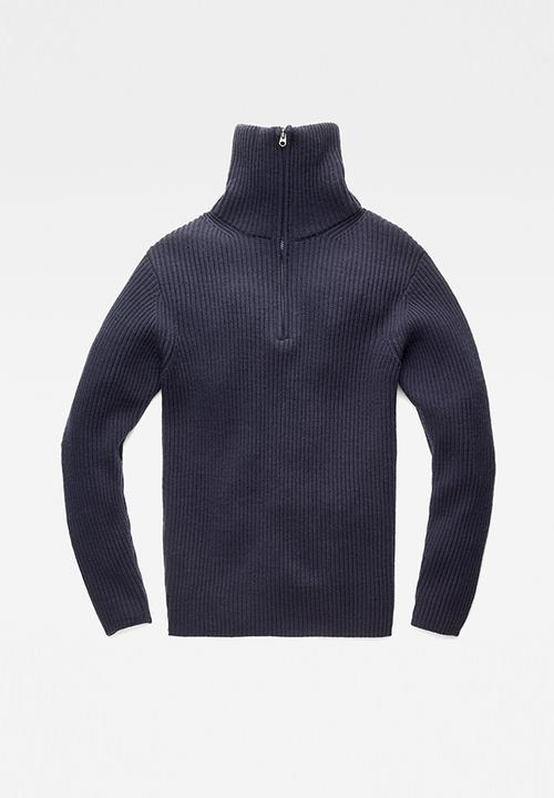 G-STAR - Chunky skipper knit - servant blue