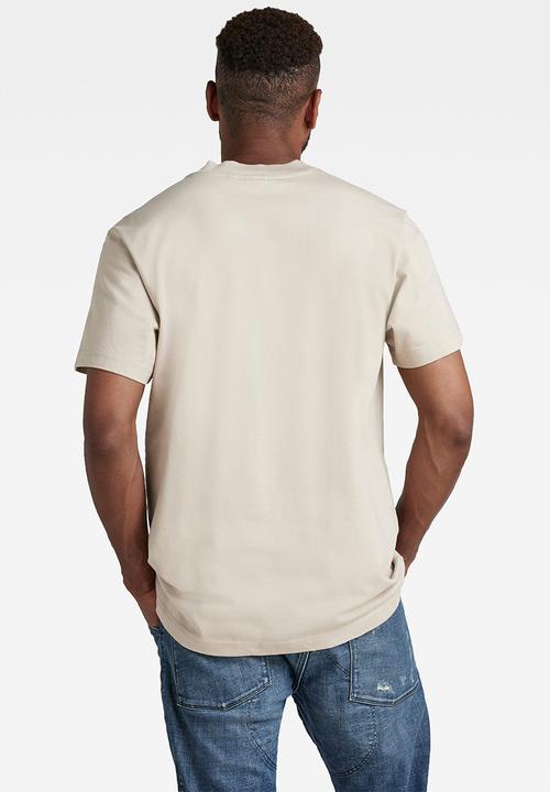 G-STAR - Baseball collar tee - dk brick