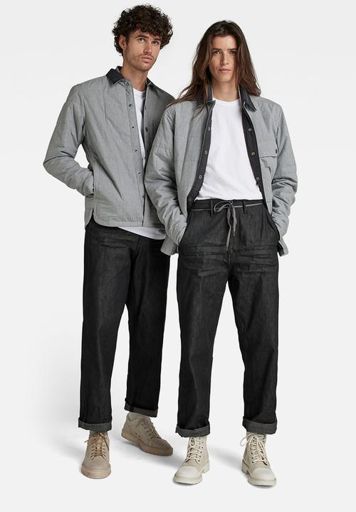 G-STAR - Postino quilted overshirt - correct winter grey htr