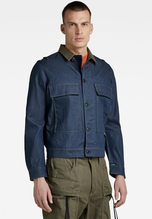 G-STAR - Utility flap pocket jacket pm - raw denim