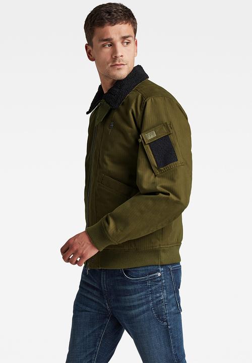 G-STAR - Flight bomber jacket - dark olive