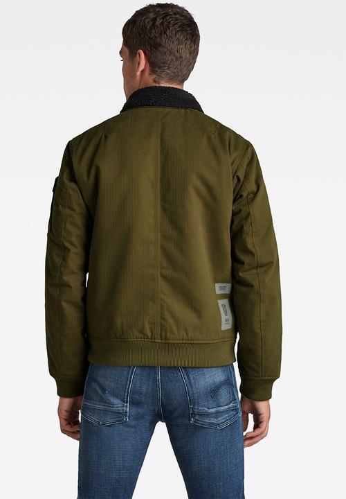 G-STAR - Flight bomber jacket - dark olive