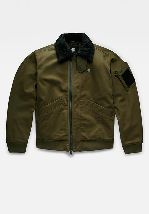 G-STAR - Flight bomber jacket - dark olive