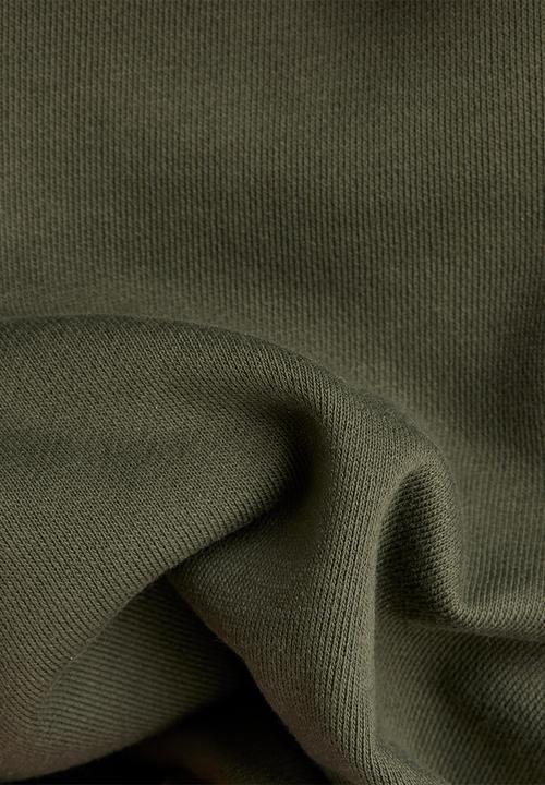 G-STAR - Open collar sweater dress - shadow olive