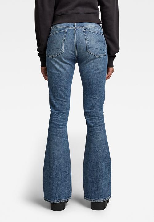 G-STAR - 3301 flare jeans - faded cascade