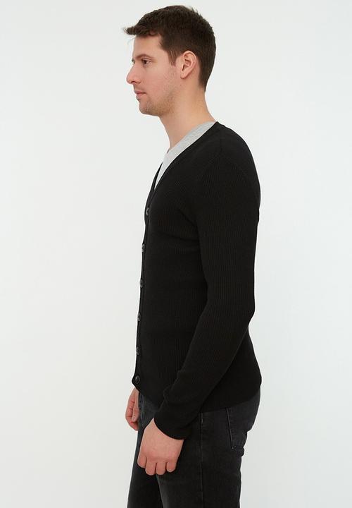Trendyol - Benny plain cardigan - black