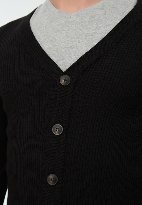 Trendyol - Benny plain cardigan - black