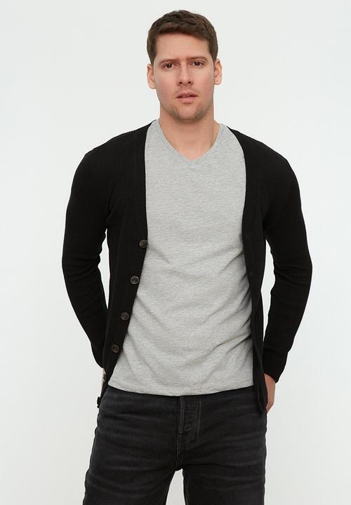 Trendyol - Benny plain cardigan - black