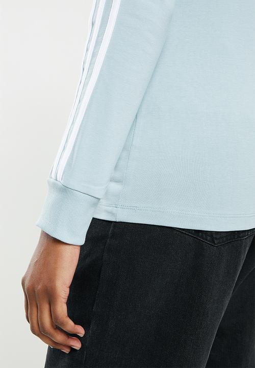 adidas Originals - 3 stripe long sleeve - magic grey