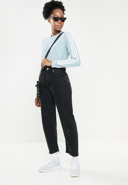 adidas Originals - 3 stripe long sleeve - magic grey