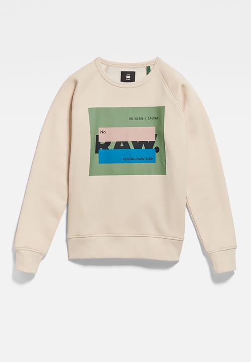 G-STAR - Raw cvrd r sweater -  talc