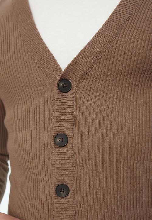 Trendyol - Benny plain cardigan - mink