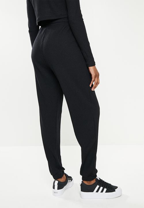 adidas Originals - Rib cuffed pants w - black