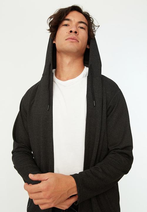 Trendyol - Senzo hooded cardigan - anthracite