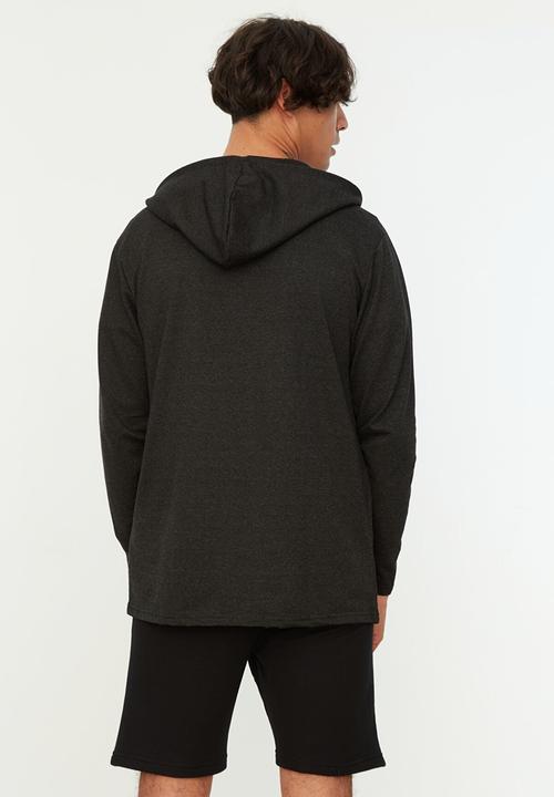 Trendyol - Senzo hooded cardigan - anthracite