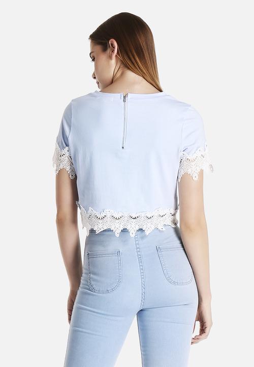 Glamorous - Laced-Hem Crop