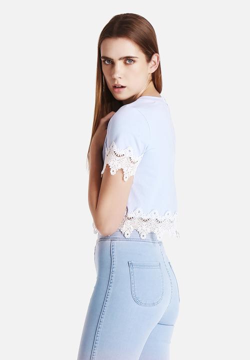 Glamorous - Laced-Hem Crop