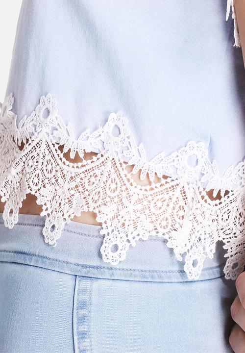 Glamorous - Laced-Hem Crop