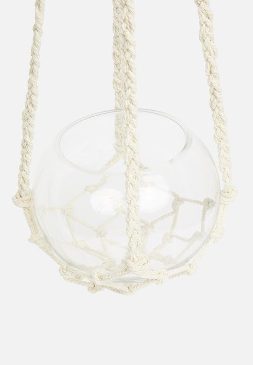Macrame & Co - Neith macrame hanging planter - natural