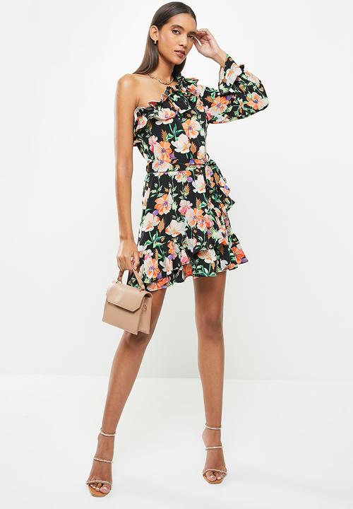 SISSY BOY - Asymmetric floral dress - multi