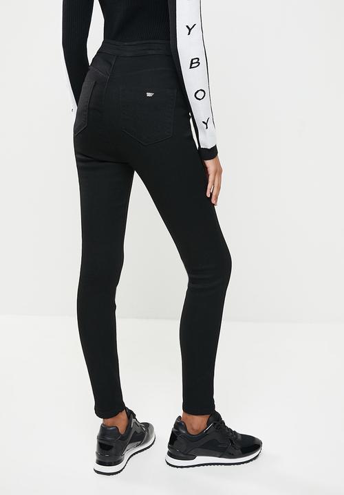 SISSY BOY - Ryder flat front skinny - black
